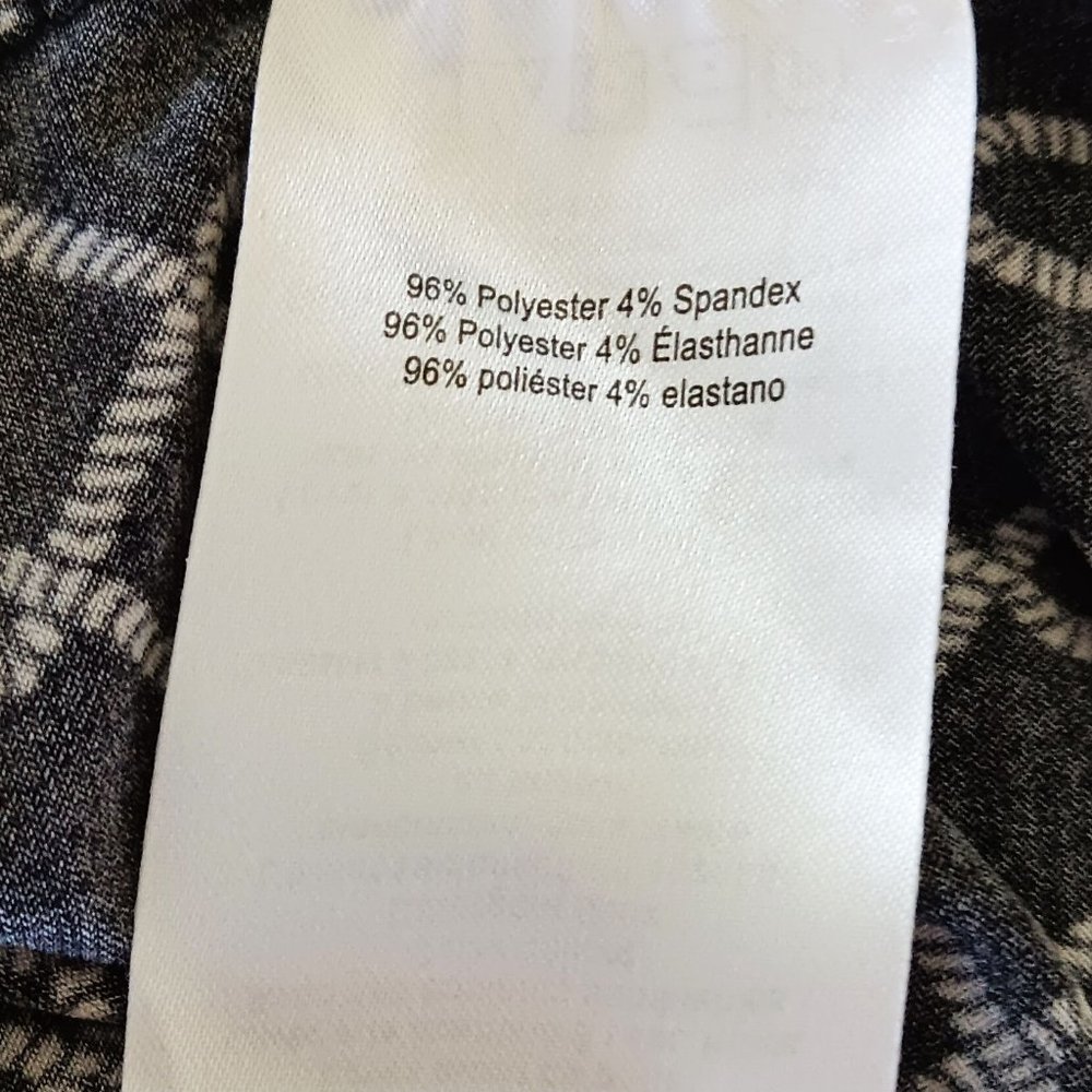 MOTHERHOOD MATERNITY Black Geometric Mini Wrap Dress Size S - Picture 5 of 7